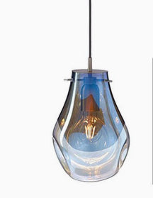 Lámpara colgante Gema de diseño moderno de color, detalle de la pantalla y los materiales
