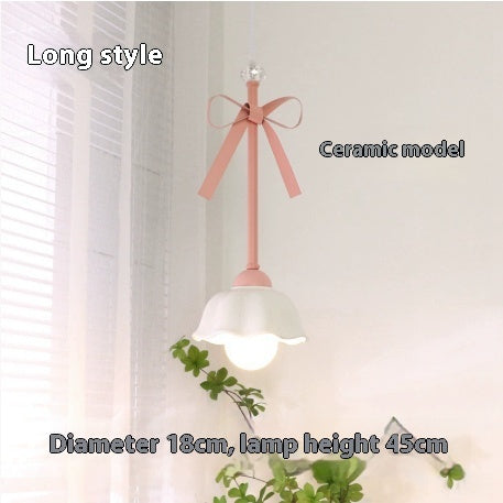 Lámpara colgante Lazo de estilo cream, detalle del acabado