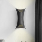 Aplique de pared Onda de aluminio, detalle del acabado
