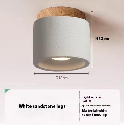 Lámpara de techo Suna de estilo nórdico, encendida creando luz cálida