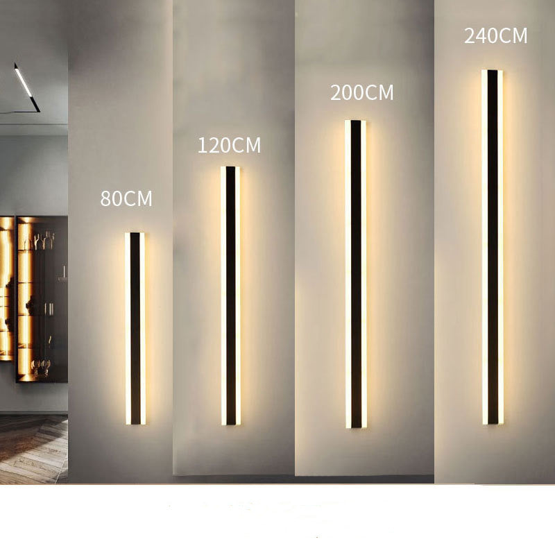 Aplique lineal Kiro de acrílico LED, detalle del acabado