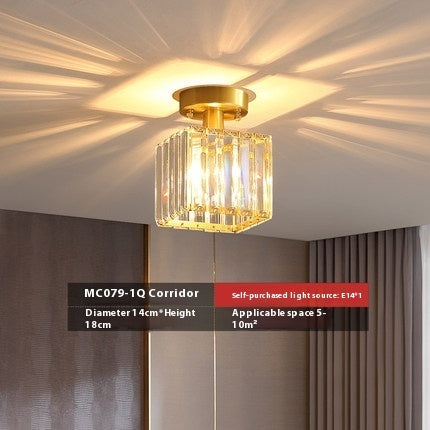 Lámpara de techo Aurum de cobre, integrada en la decoración del hogar