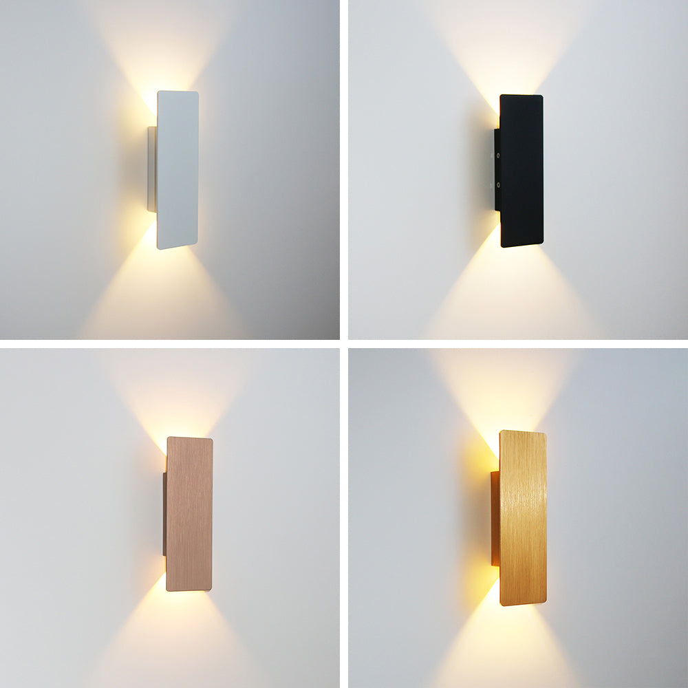 Aplique de pared Nara de aluminio con luz cálida japandi, integrado en la decoración del hogar