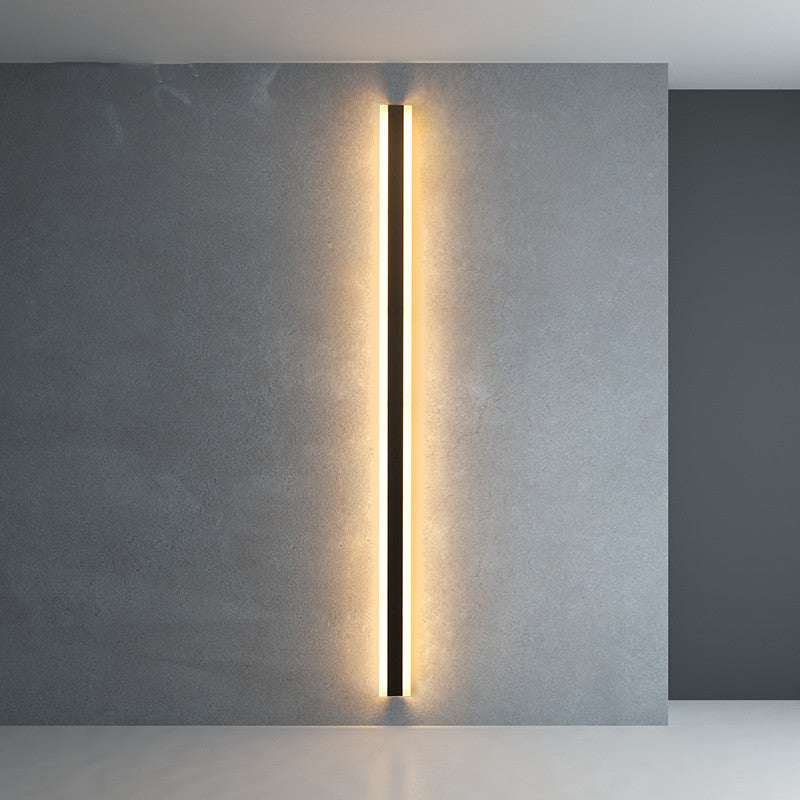 Aplique lineal Kiro de acrílico LED, vista frontal del diseño