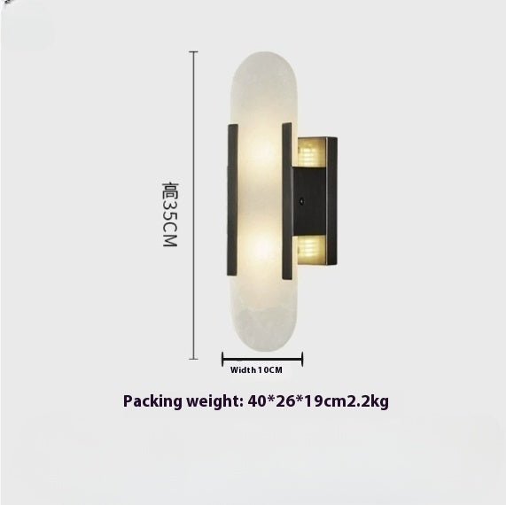 Aplique de pared Noble de estilo lujo, desde otro ángulo