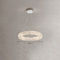 Araña Halo de cristal K9, vista frontal del diseño