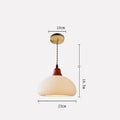 Lámpara colgante Haru de madera vintage, integrada en la decoración del hogar