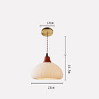 Lámpara colgante Haru de madera vintage, integrada en la decoración del hogar