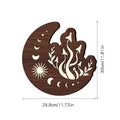 Lámpara colgante decorativa Luna de madera de tilo, detalle de la pantalla y los materiales