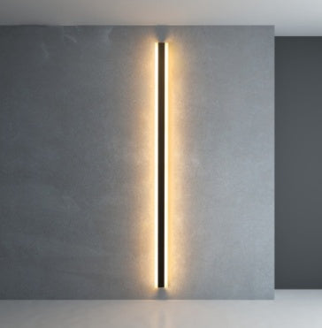 Aplique lineal Kiro de acrílico LED, detalle de la pantalla y los materiales