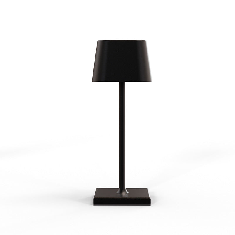 Lámpara de mesa Iris LED recargable, vista lateral