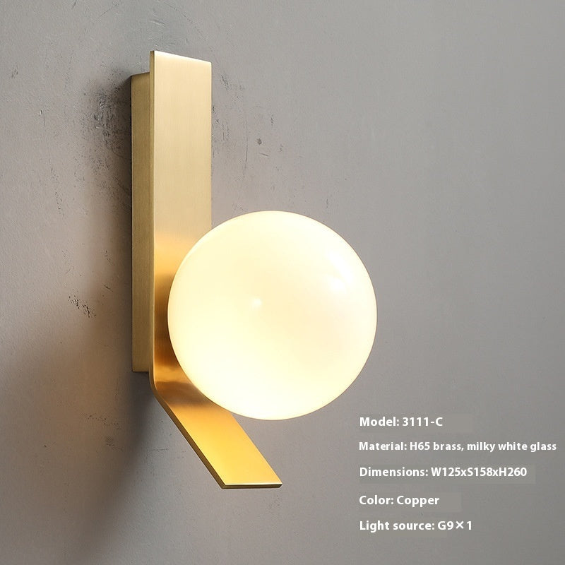 Aplique de pared Calma de hierro nórdico, desde otro ángulo